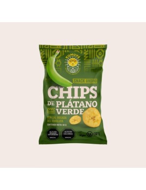 Chips de platano con sal rosada 80 gramos Marca Kumuya