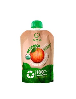 Manzana organico envase reciclable 90 gramos Marca Ama