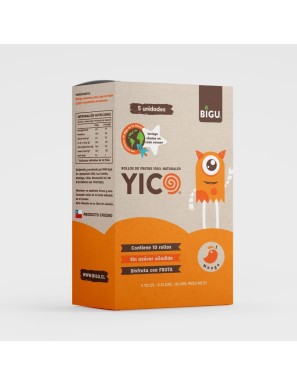 Yico mango caja 5 unidades de 25 gramos Marca Bigu snacks