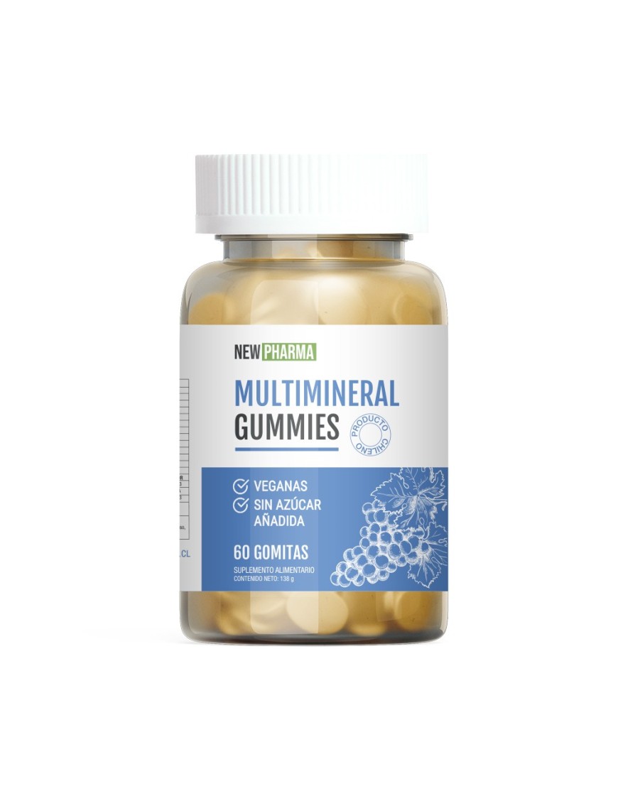 Multimineral 60 gomitas 150 gramos Marca Newpharma