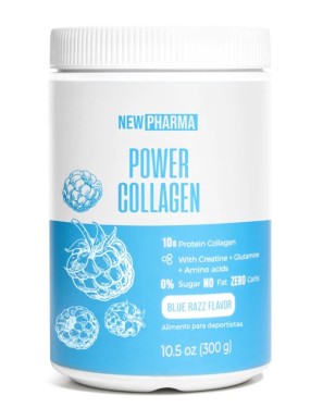 Power collagen polvo 300 gramos Marca Newpharma