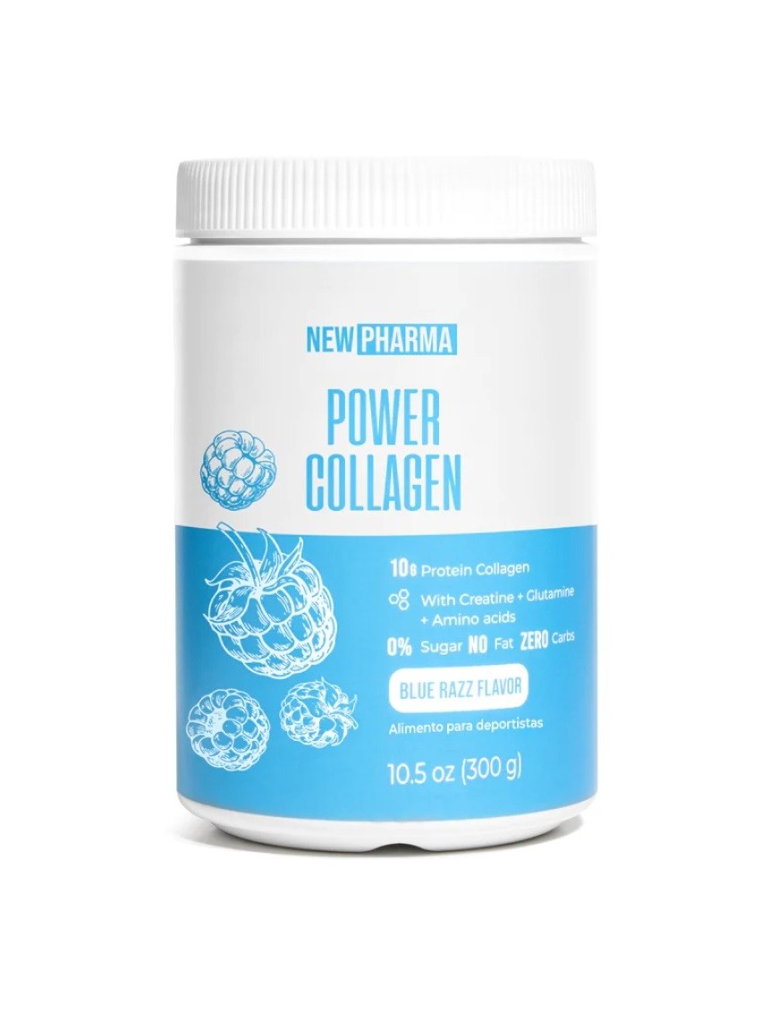 Power collagen polvo 300 gramos Marca Newpharma