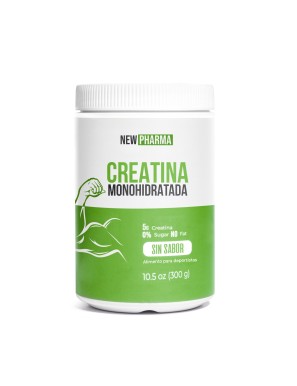 Creatina monohidratada polvo 300 gramos  Marca Newpharma