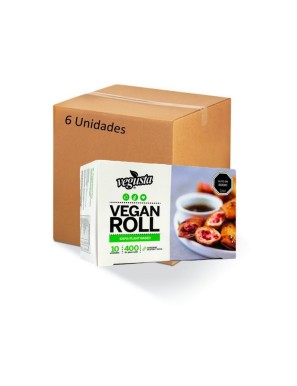 Caja Vegan roll 6 unidades 400 gramos Marca Vegusta