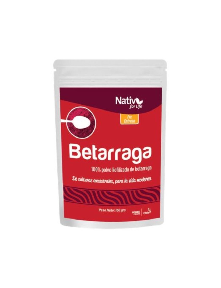 Betarraga 100 gramos Marca Nativ for Life