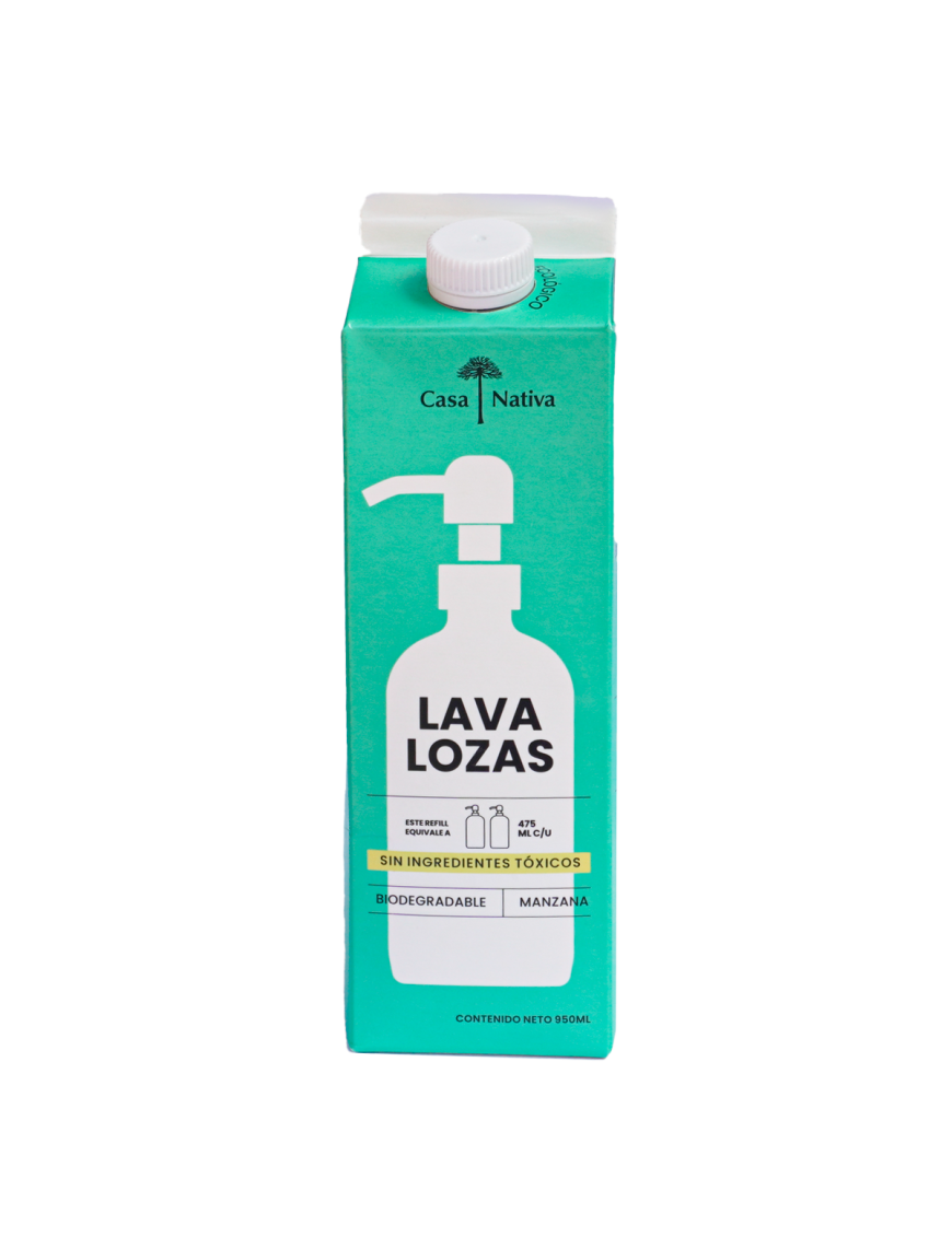 Lavaloza manzana verde 950 ml Marca Casa Nativa