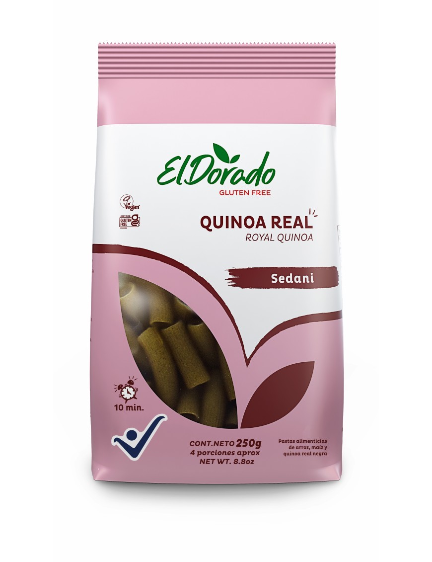 Pasta de quinoa sedanini 250 gramos El Dorado