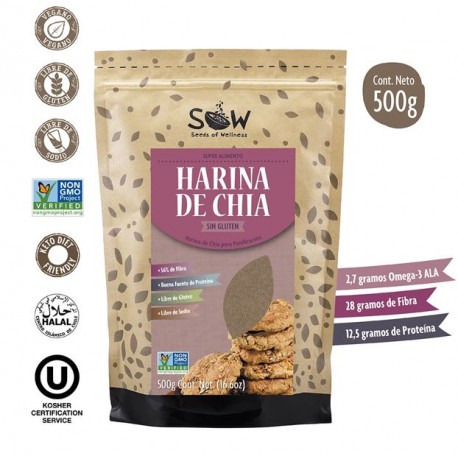 HARINA DE CHIA SOW - 500 GRS