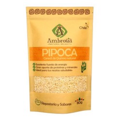 Pipoca de quinoa natural 80 gramos Marca Ambrosia