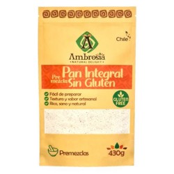 Premezcla pan integral sin gluten 430 gramos Marca Ambrosia