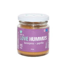 Love hummus berenjena paprika 220 gramos Marca Loveco