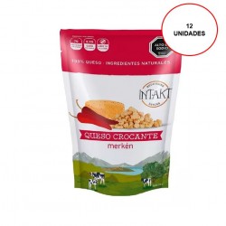 Caja snack de queso inflado sabor merkén 20 gramos Marca Intakt