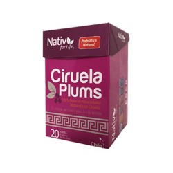 Ciruela plums sachet 20 unidades x 5 gramos Marca Nativ For Life