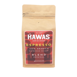 Cafe mezcla espresso grano 250 gramos Marca Kawas